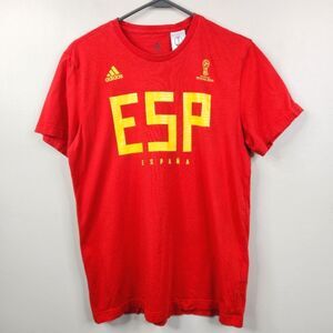 Adidas Mens Fifa World Cup Russia 2018 Spain National Team Short Sleeve Tee M
